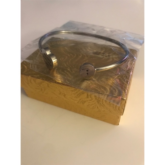 Open Cuff Suicide Awareness Bracelet (NWOT) - Picture 3 of 3